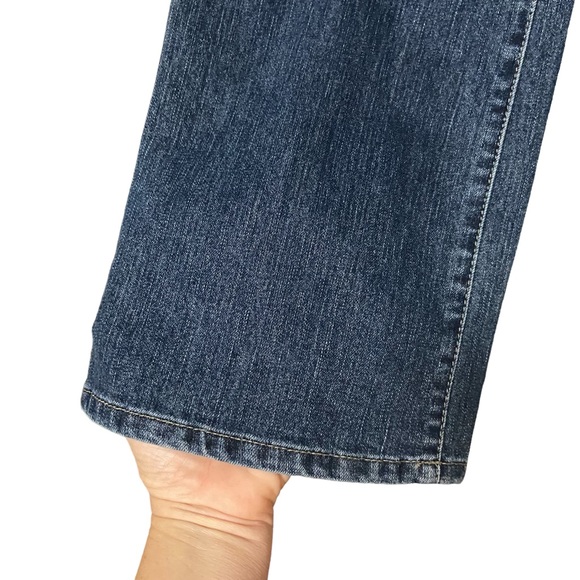 Madison Bootcut Bling Mid Rise Rhinestone Jeans Blue - Picture 6 of 12